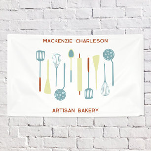 Retro Kitchen Bakery Cafe Catering Business Banner