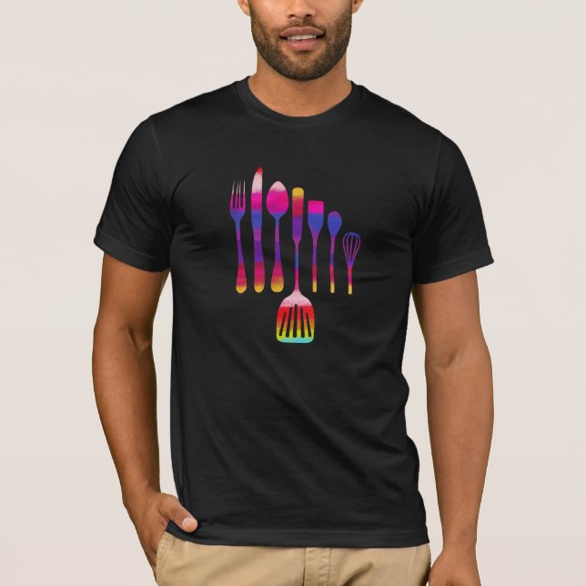 Retro Kitchen Cooking T-Shirt (Front)
