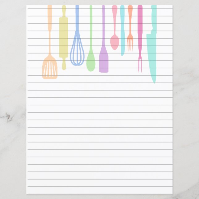 Retro Kitchen Cooking Utensils (Front)