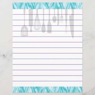 Retro Kitchen Cooking Utensils Zigzag Chevron