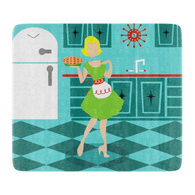 Retro Kitchen Cutting Board (Front)