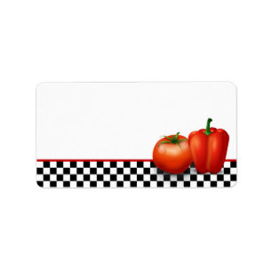 Retro Kitchen or Cooking Blank Address Labels
