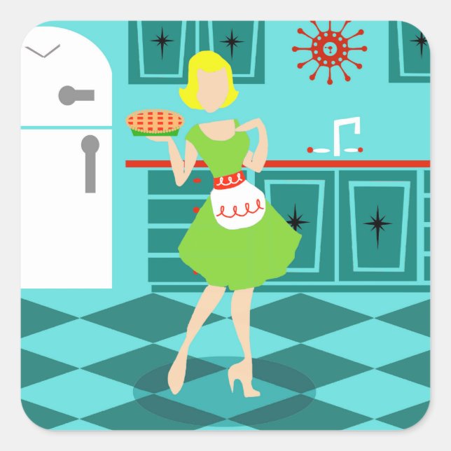 Retro Kitchen Stickers (Front)