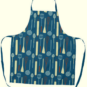 Retro Kitchen Utensils Apron