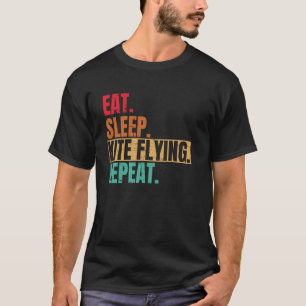 Retro Kite Flying Art For Men Women Kids Flyer Fly T-Shirt