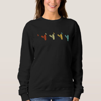 Retro Kitesurfing Kiteboarding Kitesurf Kiteboarde Sweatshirt