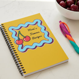 Retro Kitsch 70s Cherry Moms Famous Recipes Book