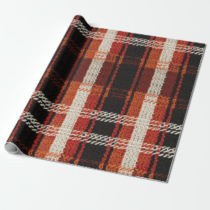 Retro Knit Patchwork - Cosy Autumn Boho Vintage 2 Wrapping Paper