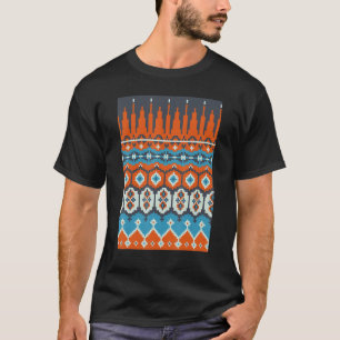 Retro Knitting Crocheting  Ethnic Pixel Knitter 1 T-Shirt