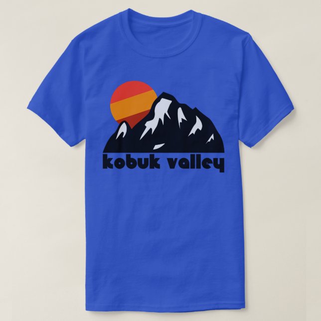 Retro Kobuk Valley Tourist Souvenir National Park  T-Shirt (Design Front)