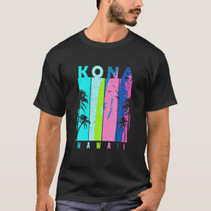 Retro Kona Hawaii Beach Summer Tropical Souvenir T T-Shirt