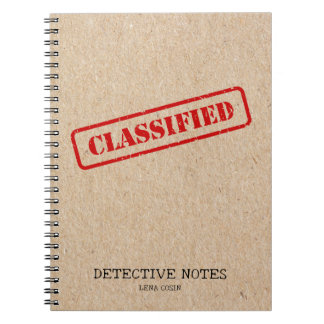 Retro Kraft True Crime Case Log Notebook