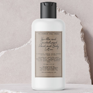 Retro Kraft Waterproof Cosmetics Bottle Label