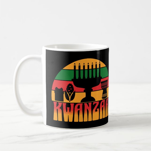 Retro Kwanzaa Coffee Mug (Left)
