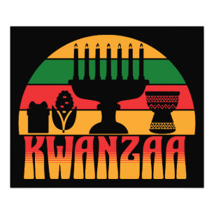 Retro Kwanzaa Photo Print