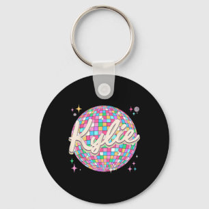 Retro Kylie First Name I Love Kylie Personalised D Key Ring