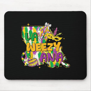 Retro La Weezy Ana Happy Mardi Gras Louisiana New  Mouse Mat