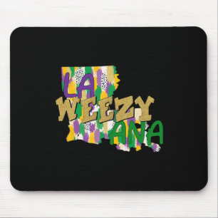 Retro La Weezy Ana Happy Mardi Gras Louisiana New Mouse Mat