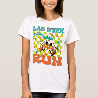 Retro Lab Week Run 10th Annual 2025 Lab Tech T-Shirt