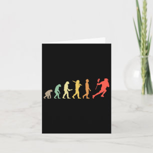 Retro Lacrosse Evolution Gift For Lacrosse Players Card