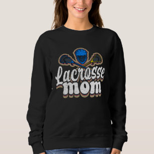 Retro Lacrosse Mom Sport Mom For Mother s Day Sweatshirt