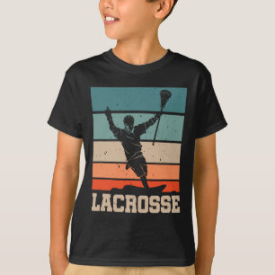 Retro Lacrosse Player Lax Stick Lacrosse Team T-Shirt