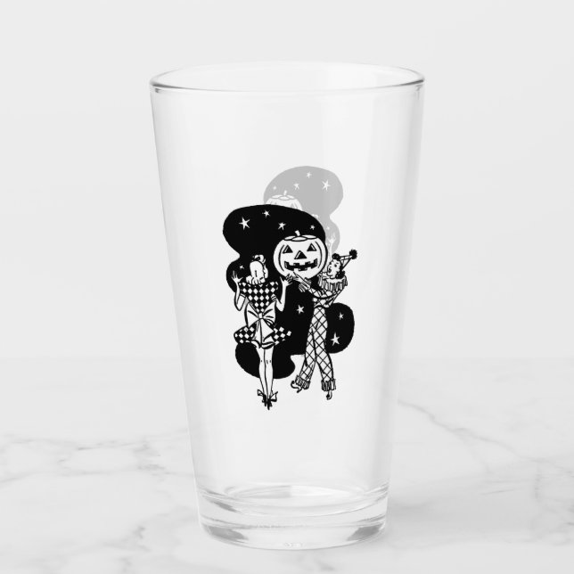 Retro Ladies with Pumpkin Glass (Front)