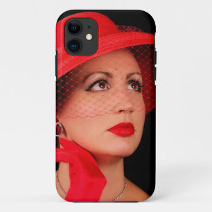 Retro Lady in Red Iphone5 iPhone 11 Case