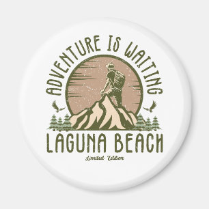 Retro Laguna Beach Hike Magnet