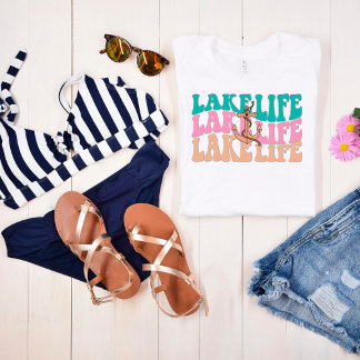 Retro Lake Life Women's T Shirt