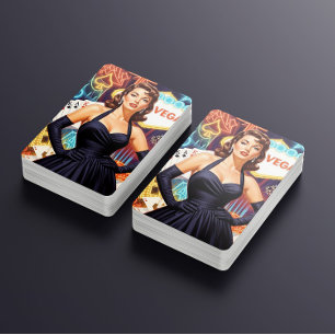Retro Las Vegas Pin-up Playing Cards