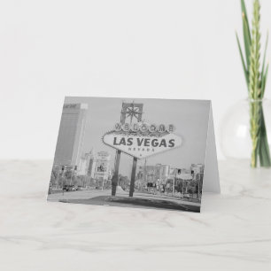 Retro Las Vegas Sign Card