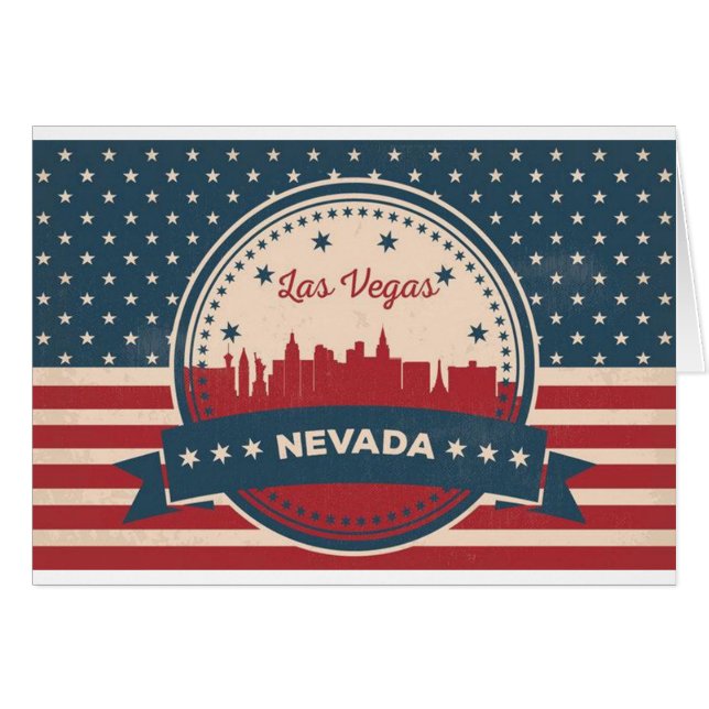 Retro Las Vegas Skyline (Front Horizontal)