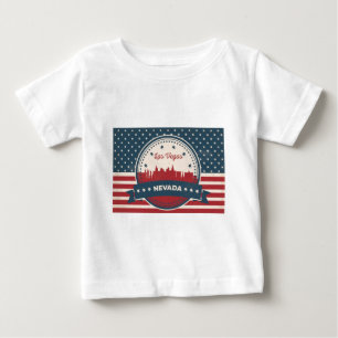 Retro Las Vegas Skyline Baby T-Shirt