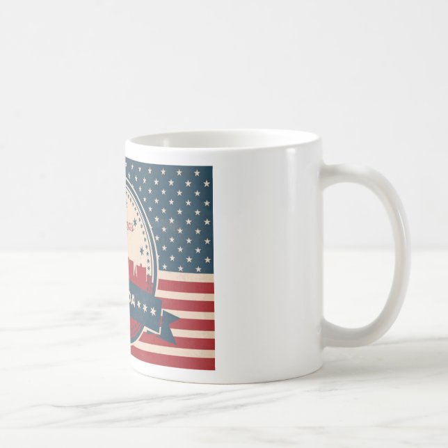 Retro Las Vegas Skyline Coffee Mug (Right)