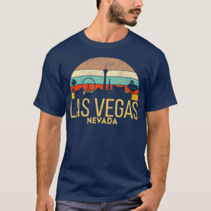 Retro LAS VEGAS souvenir  Nevada Sin City strip T-Shirt