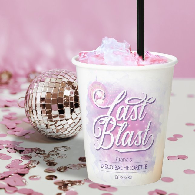 Retro Last Blast Disco Bachelorette ID928 Paper Cups (Creator Uploaded)