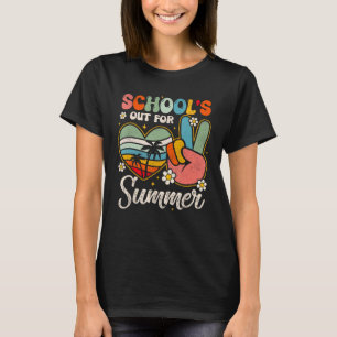 Retro Last Day of School s Out For Summer Teacher T-Shirt