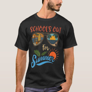 Retro Last Day of School s Out For Summer Teacher T-Shirt