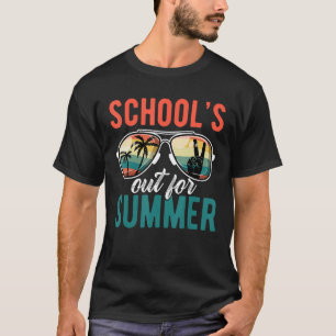Retro Last Day of School s Out For Summer Teacher T-Shirt