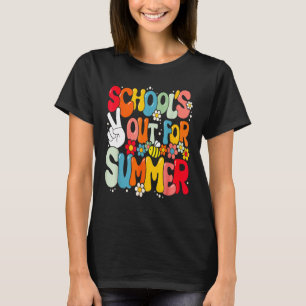 Retro Last Day of School s Out For Summer Teacher T-Shirt