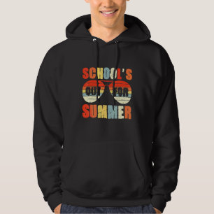 Retro Last Day Of Schools Out For Summer Teacher V Hoodie