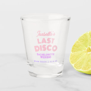 Retro Last Disco Bachelorette Weekend Party Favour Shot Glass