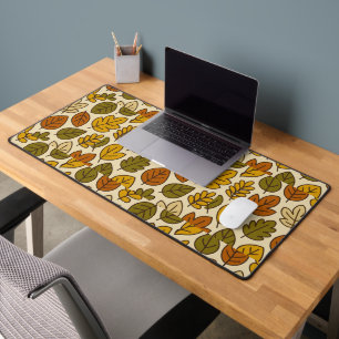 Retro Leaf Botanical - 70s Nature Desk Mat