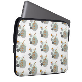 Retro Leaf Pattern Laptop Sleeve
