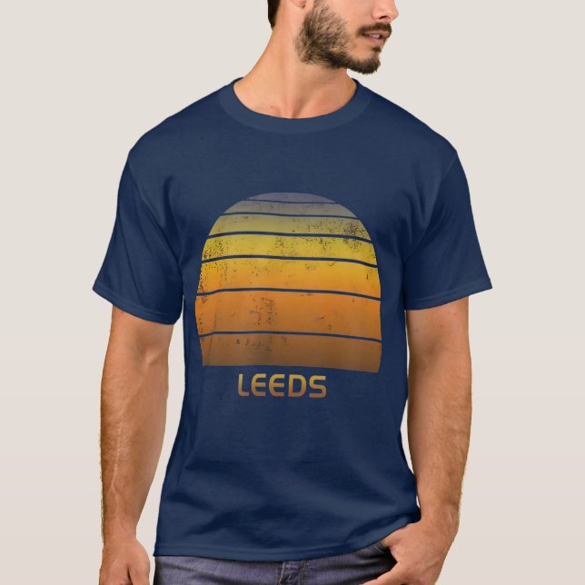Retro Leeds United Kingdom T-Shirt (Front)