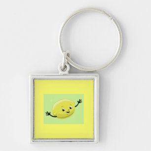 Retro Lemon Guy Key Ring