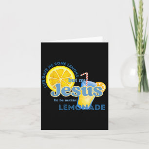 Retro Lemonade Christian Saying Card