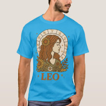 Retro Leo Zodiac Boho Floral Astrology
