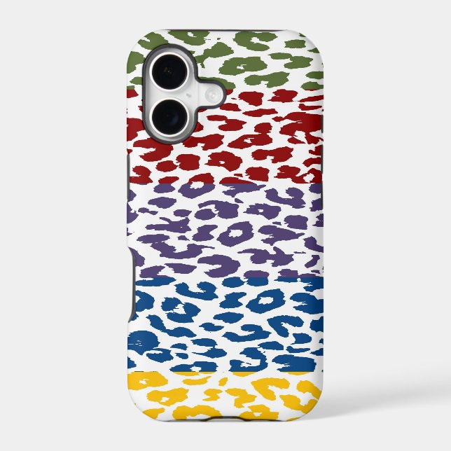 Retro Leopard Print Skin Stripe Pattern (Back)